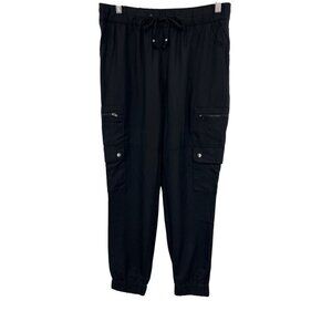 Banana Republic Women Black Cargo Jogger Pants Size Small S NWT New